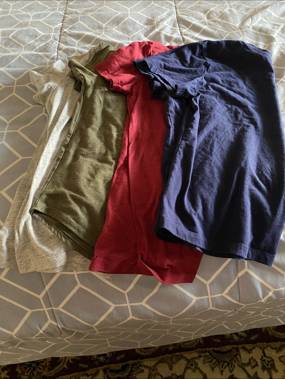 Women’s Bundle Short Sleeve Crew Tee’s - Navy, Red, Olive, Heather Gray